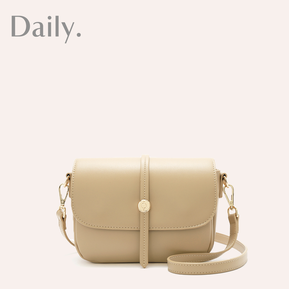 好感日常知性百搭斜背包(小) #奶茶