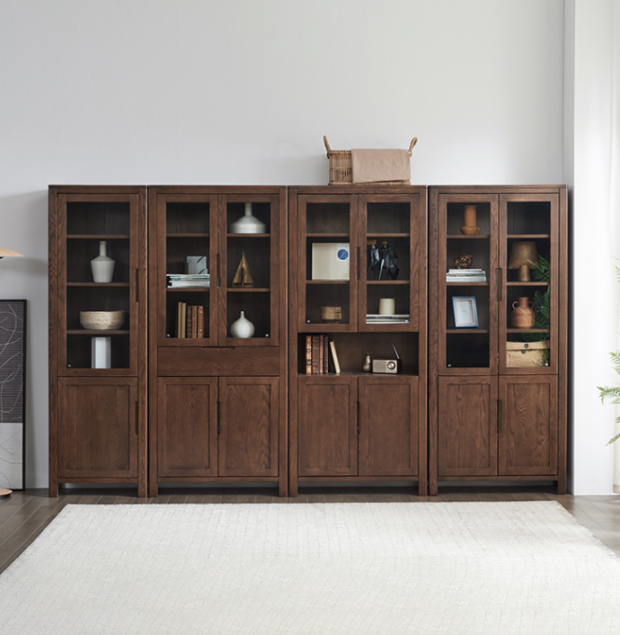 挪威胡桃書櫃 NW-A4173