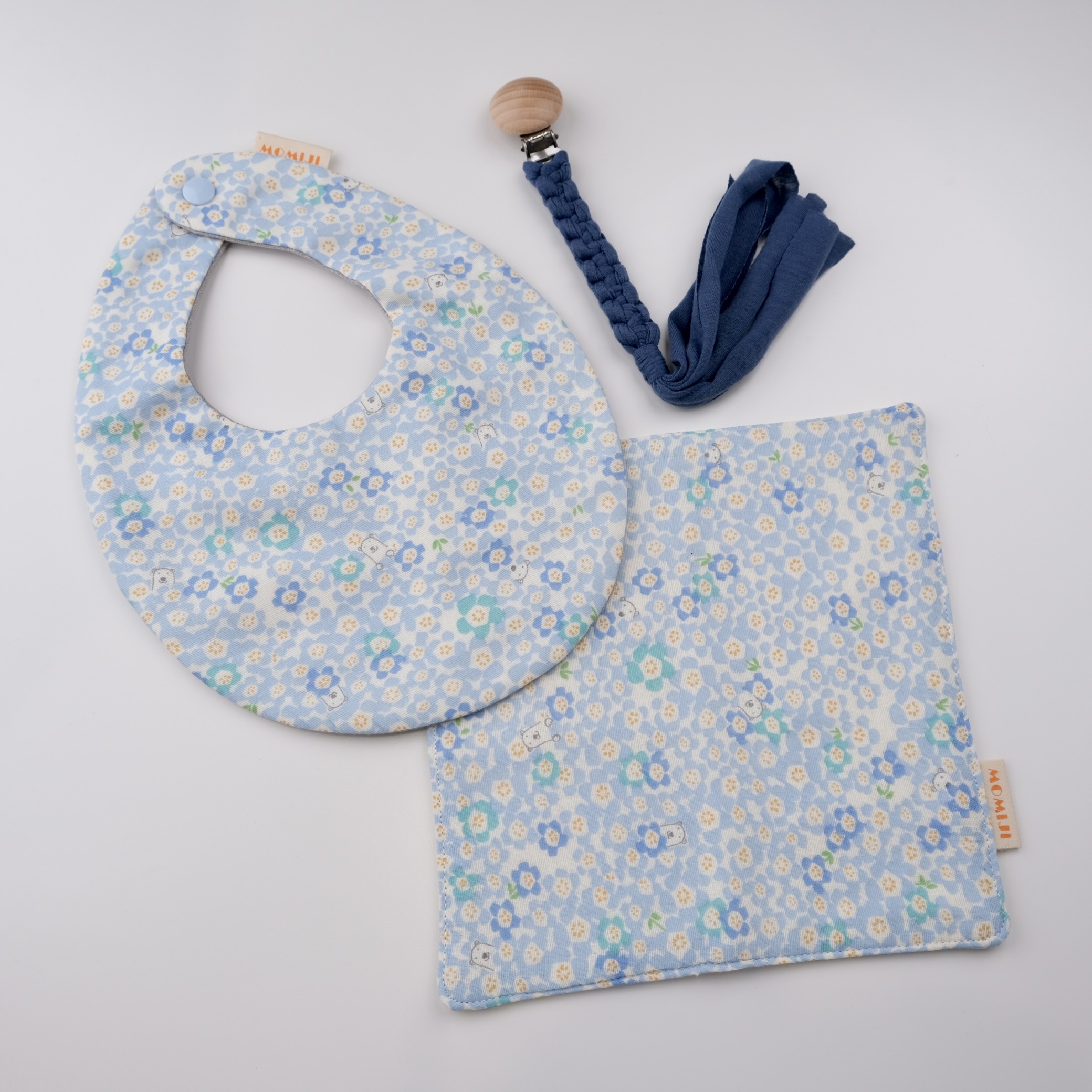 嬰兒 / 彌月禮盒三件組-藍色北極熊