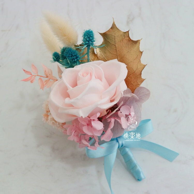 優雅✵永生玫瑰胸花 AF230680