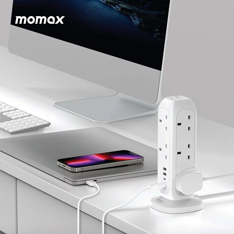MOMAX 一體式直立拖板｜機電署認可｜多面可插 【10/19 截單，預計 :10月尾至11月中發貨】】