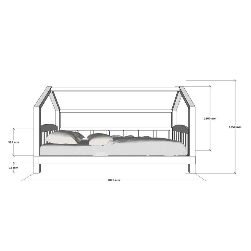 Edupod Single Bed With Roof Module