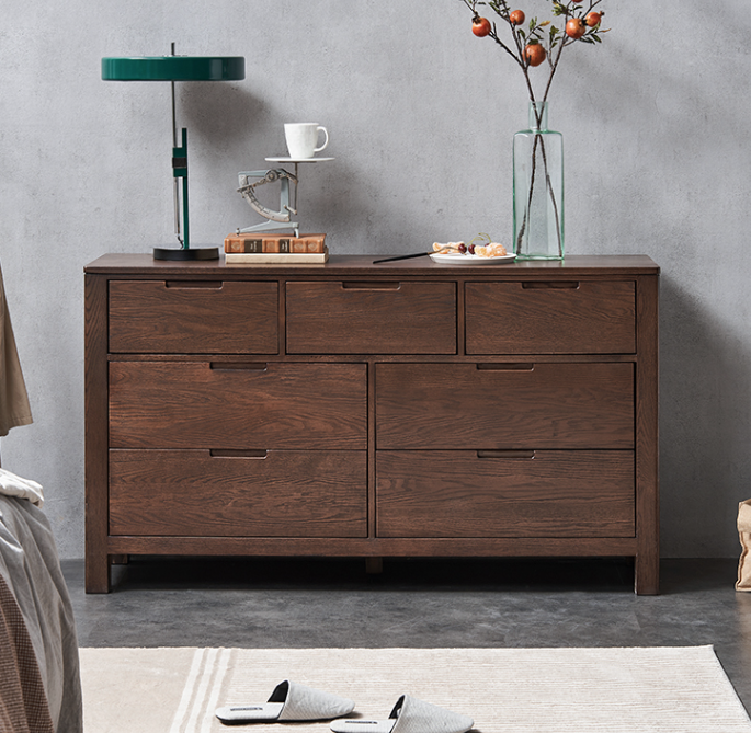 挪威胡桃寬斗櫃B款 NW-A3032