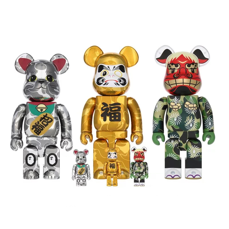 BAPE® X BE@RBRICK 新年組 招財貓 達摩 日本舞獅