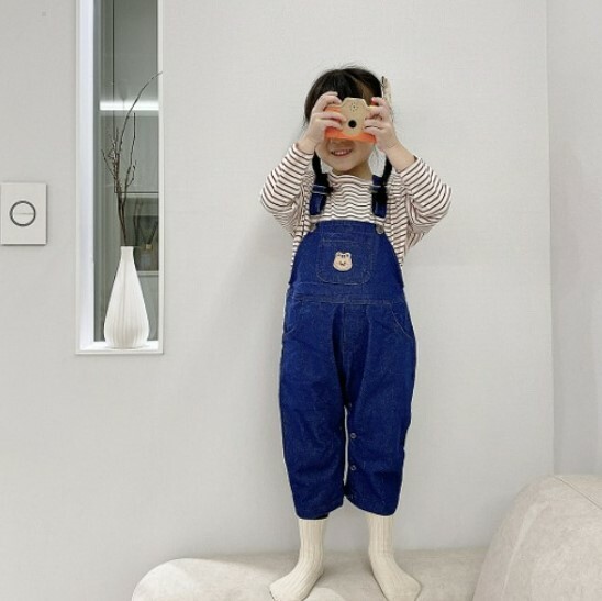 Dot to Dot 春季新款-牛仔吊帶褲