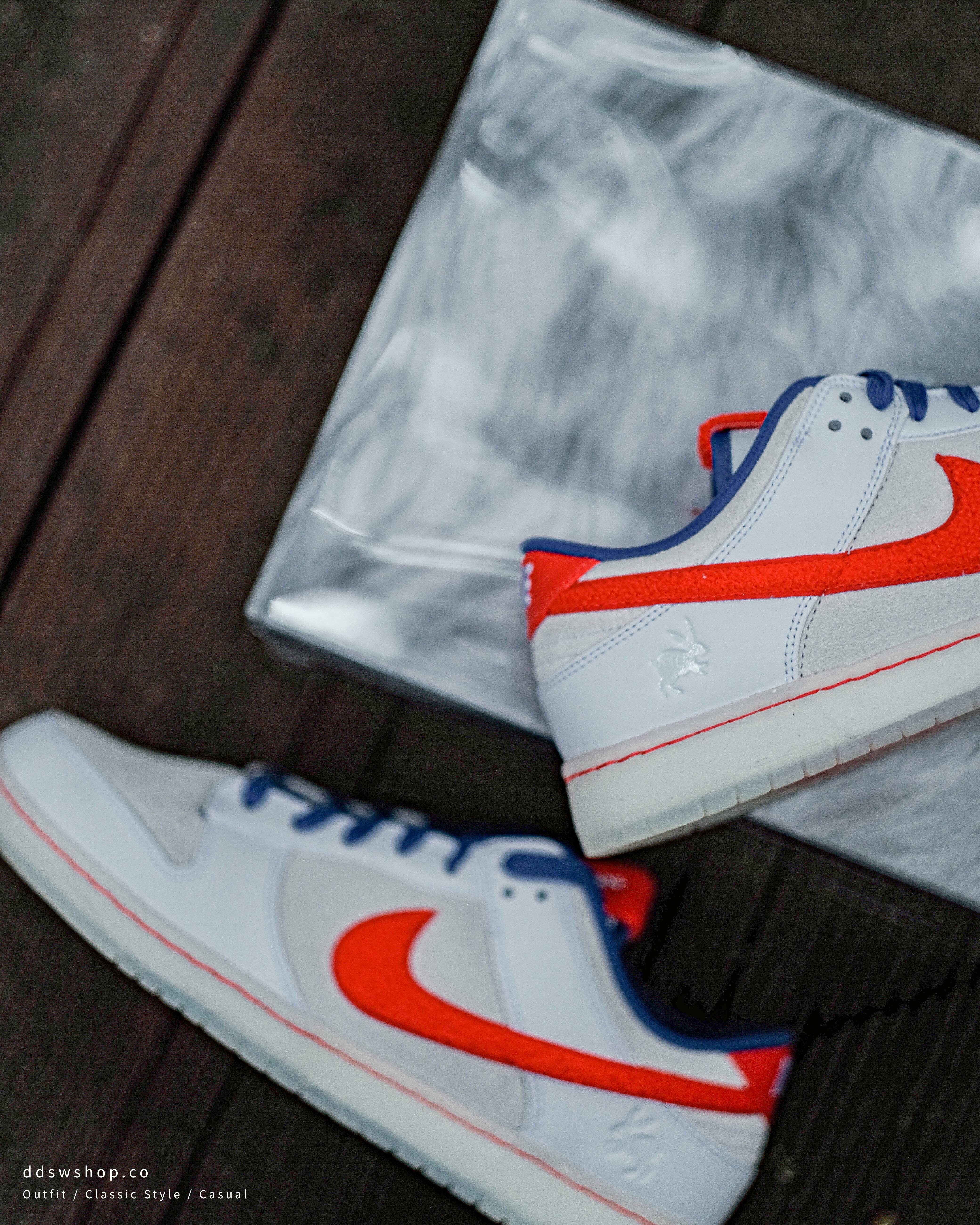 Nike Dunk Low 'Year of the Rabbit' 兔年限定 白藍紅 螢光 毛毛 麂皮 果凍底 FD4203-161