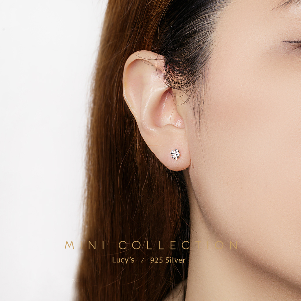 *925純銀〔輕銀系列〕小幸運 耳環 (105631)