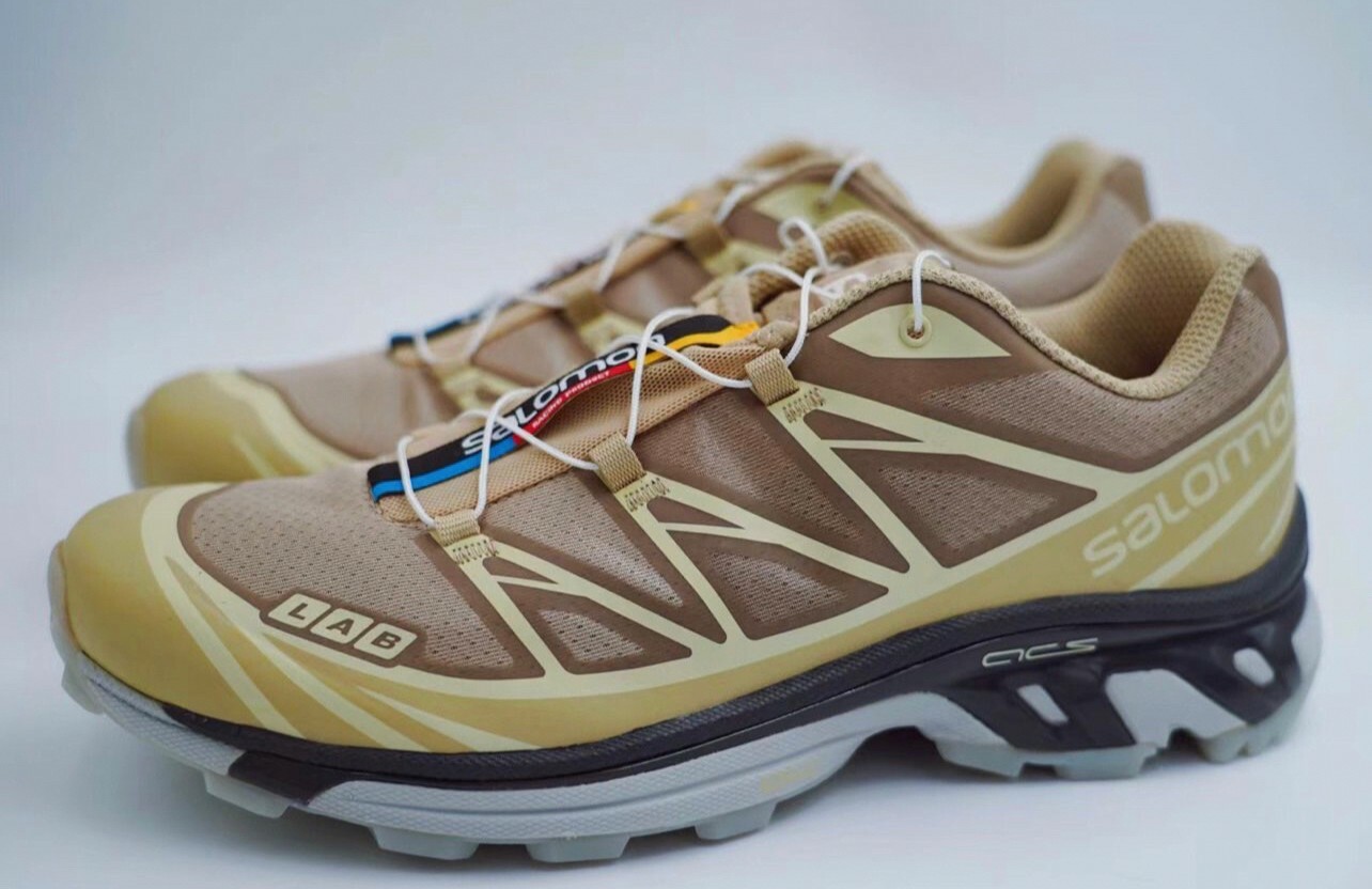 代購 SALOMON XT-6 Clear Advanced 機能跑步鞋 男女同款 杏 FEB-