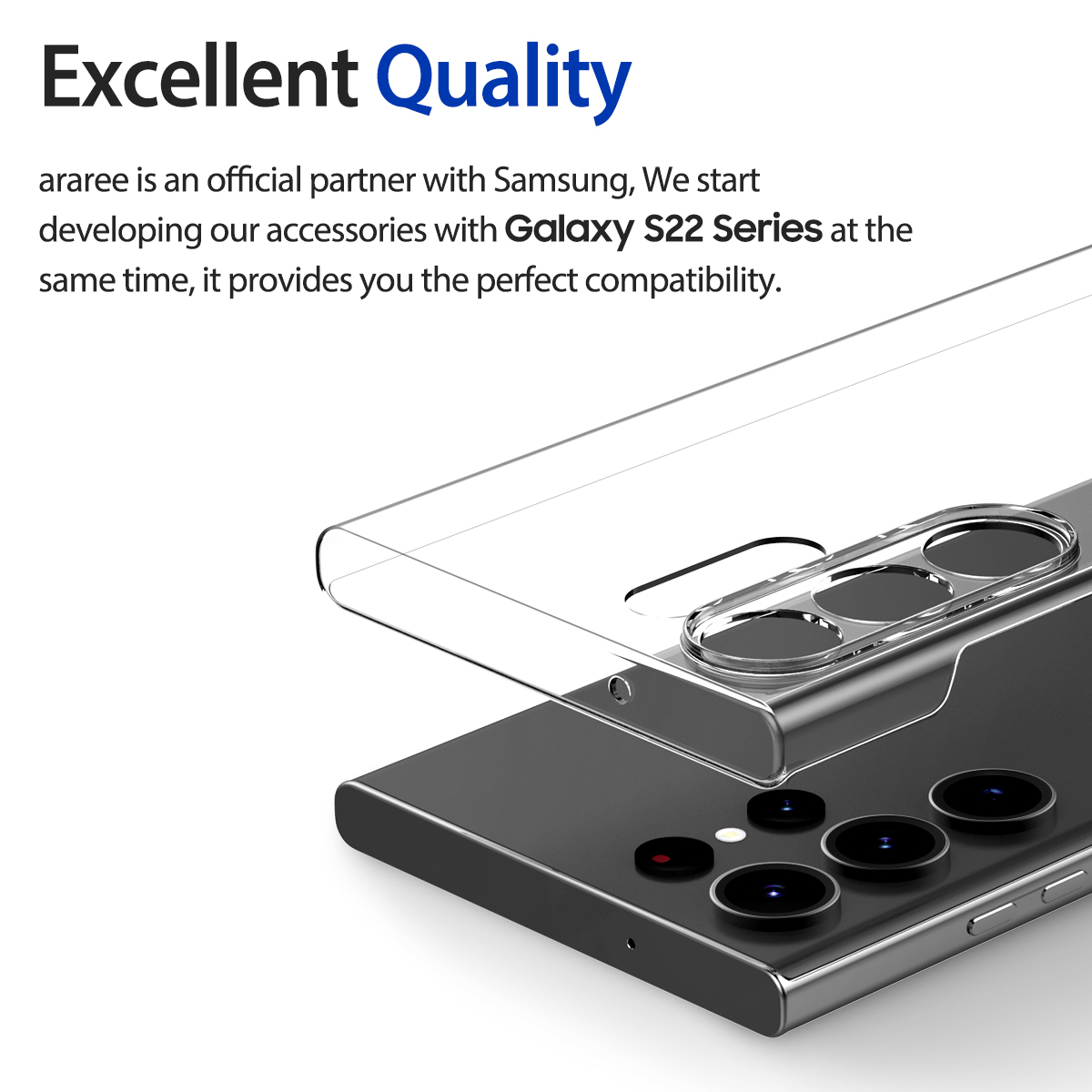 [Galaxy S23 系列] araree Nukin 高清硬殼