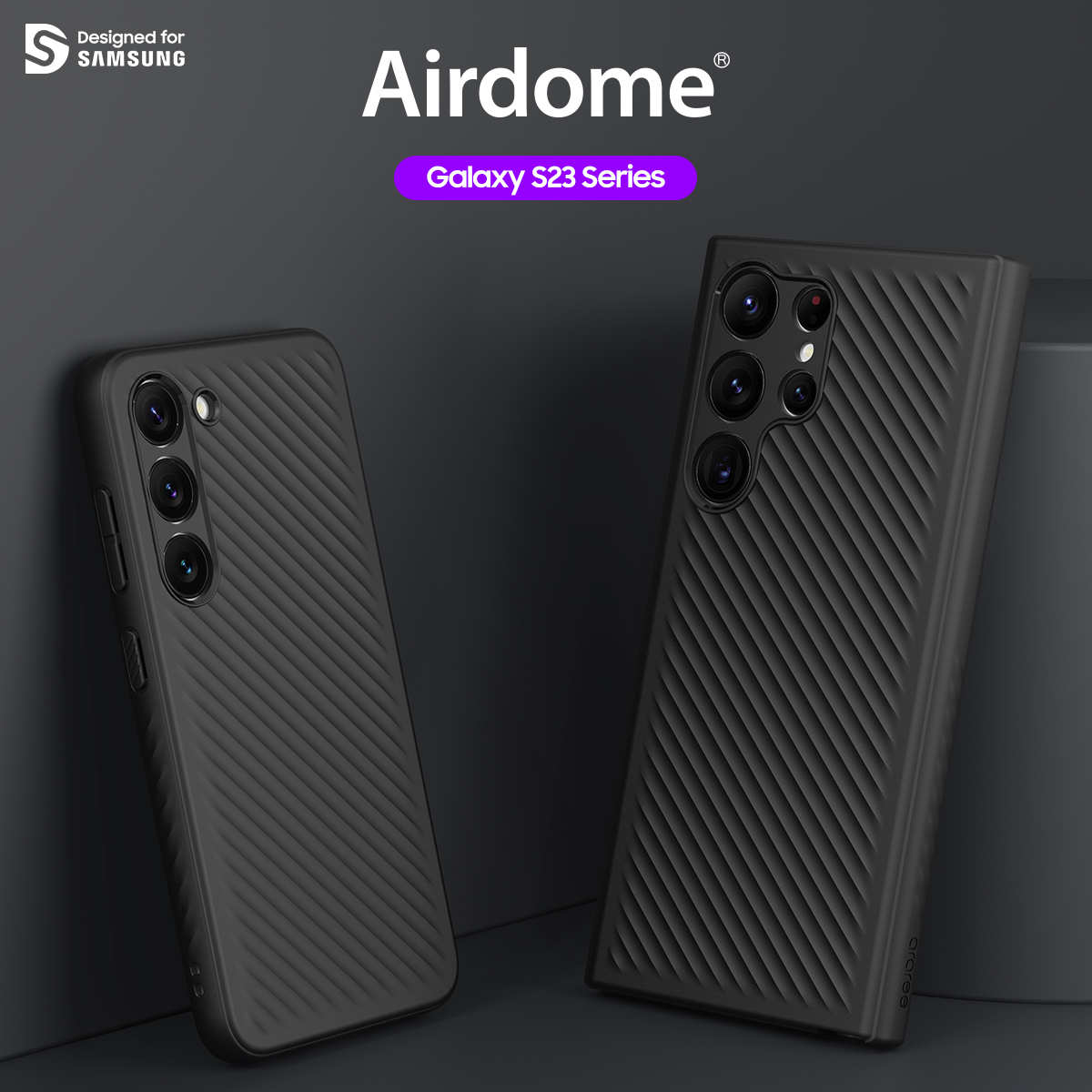 [Galaxy S23 系列] araree Airdome 防撞殼