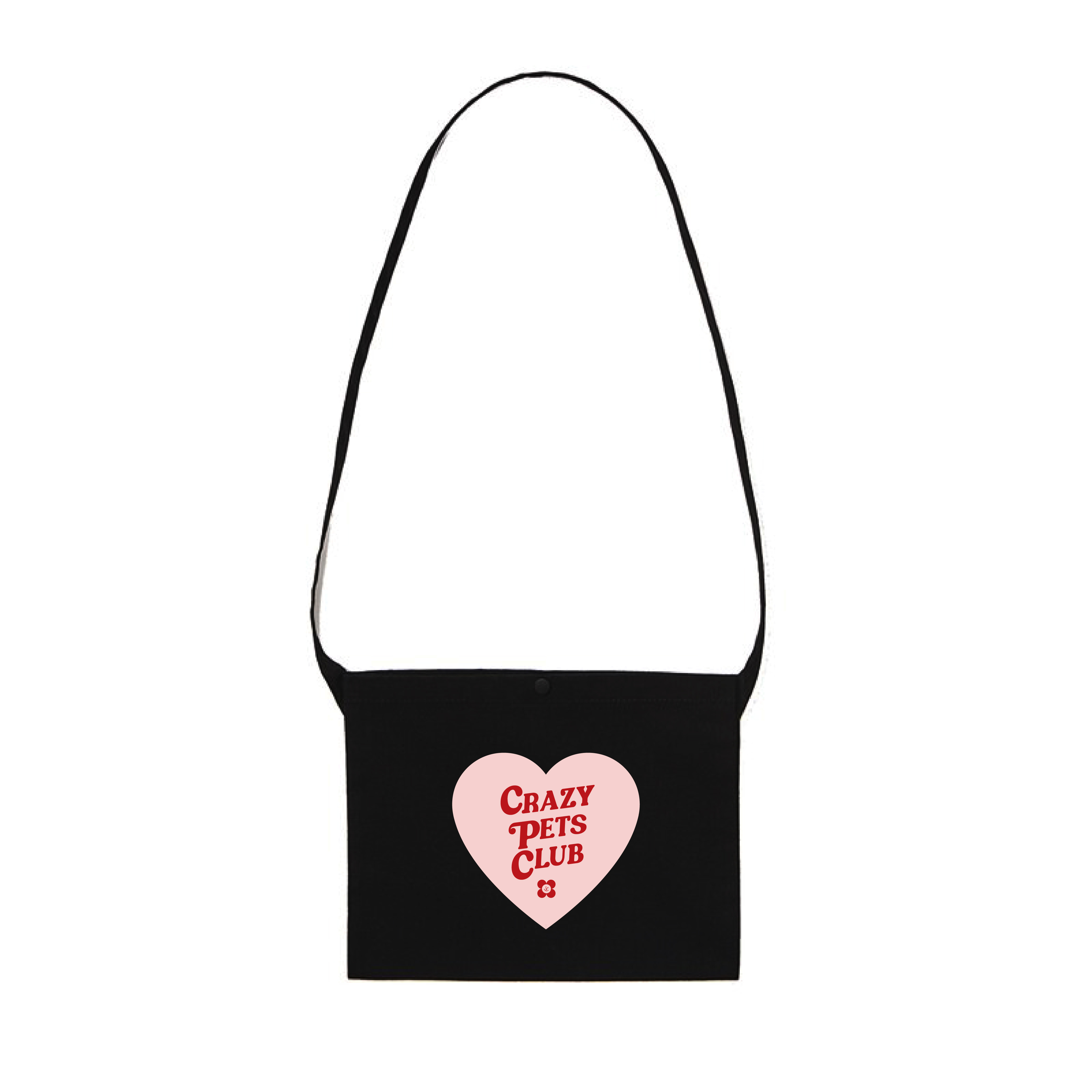狂寵俱樂部 - 愛心LOGO散步包 - 黑色款