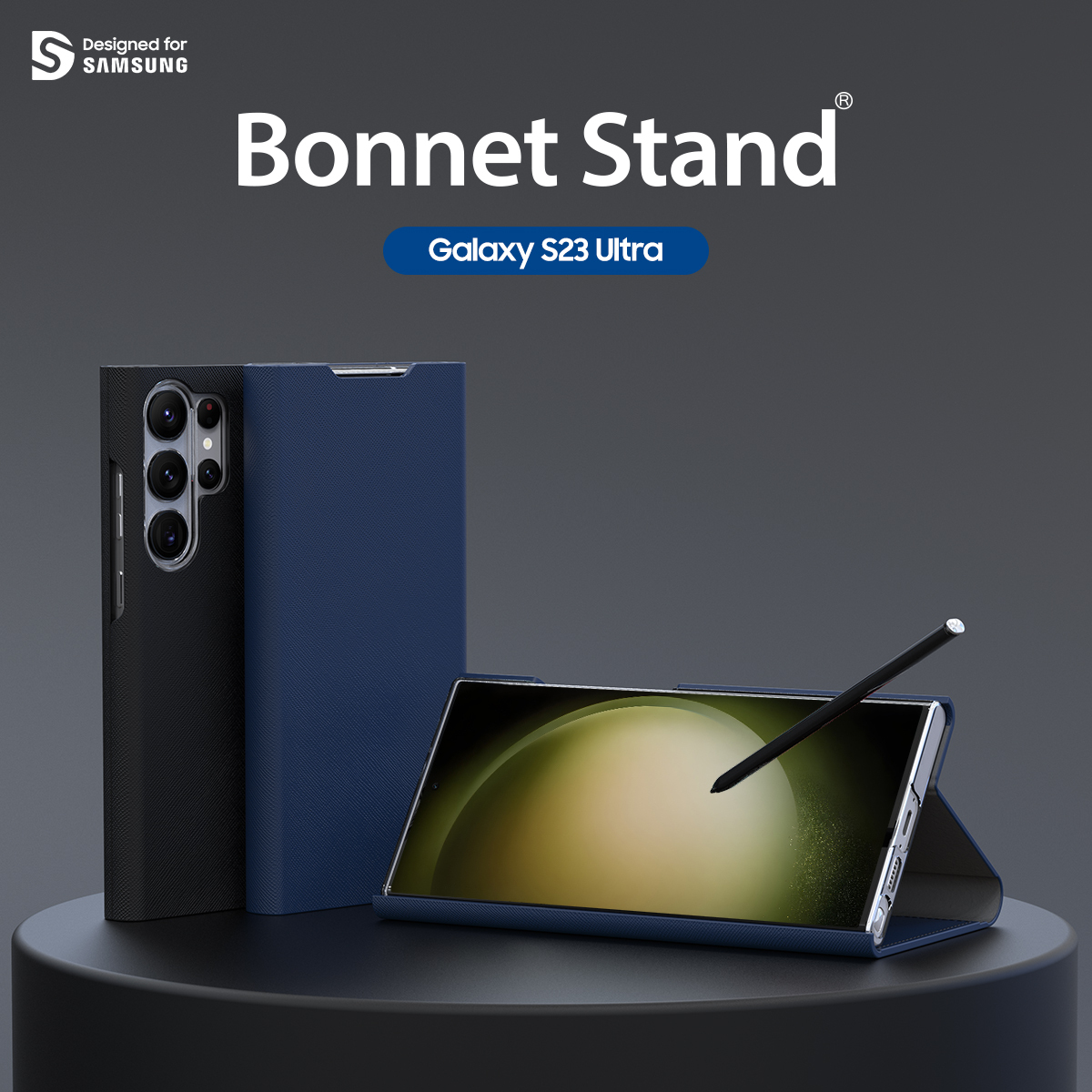 [Galaxy S23 Ultra] araree Bonnet Stand 座枱插卡皮革殼