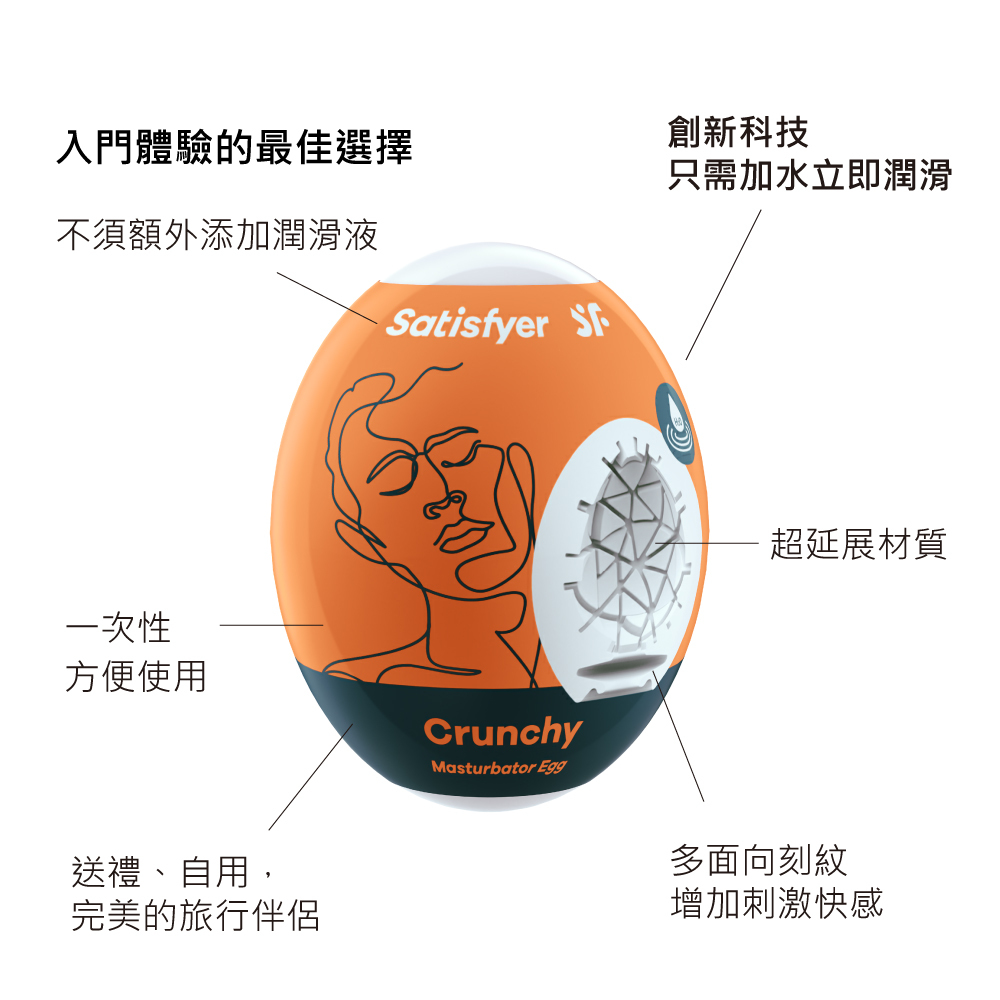 德國 Satisfyer Crunchy 愉悅蛋 自慰蛋 橘