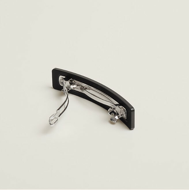 全新HERMES 髮夾 啞黑色 Caprice PM hair clip H221018G 02TU #BRAND NEW #香榭站正品