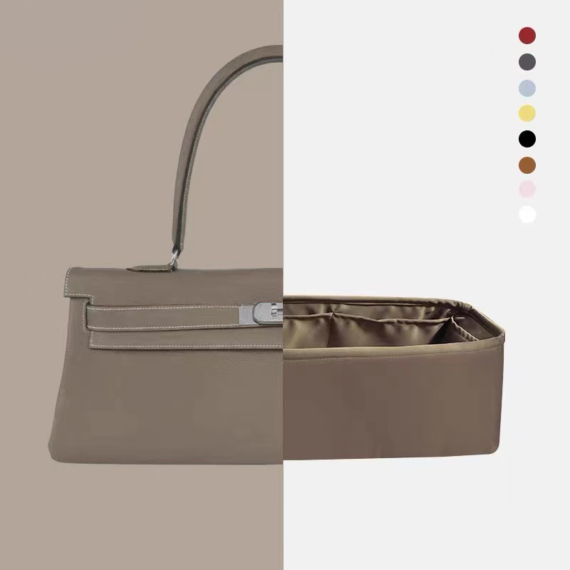 適用於Hermes愛馬仕Shoulder Kelly內膽包高級緞綢收納