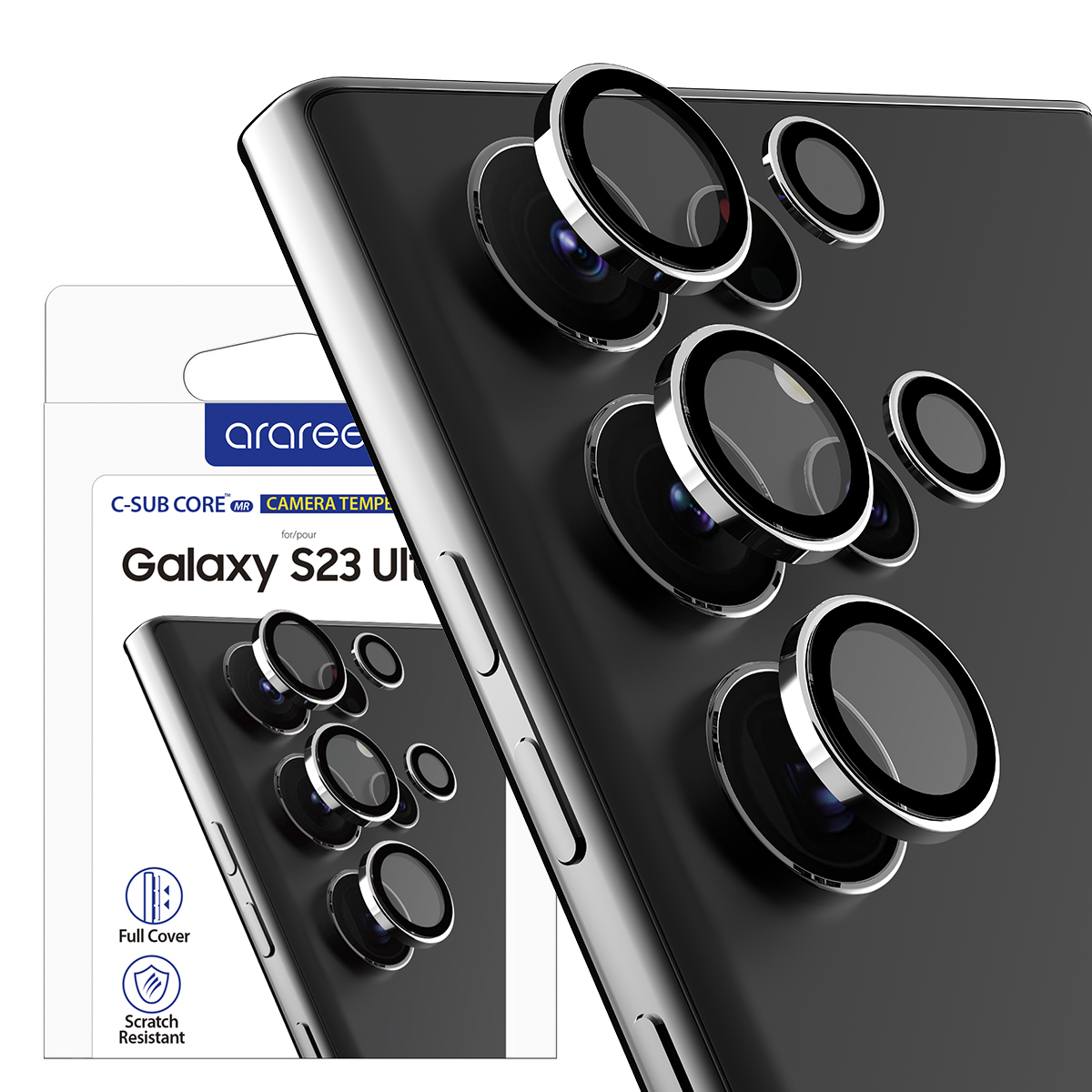 [Galaxy S23 Series] 強化玻璃金屬邊鏡頭保護貼