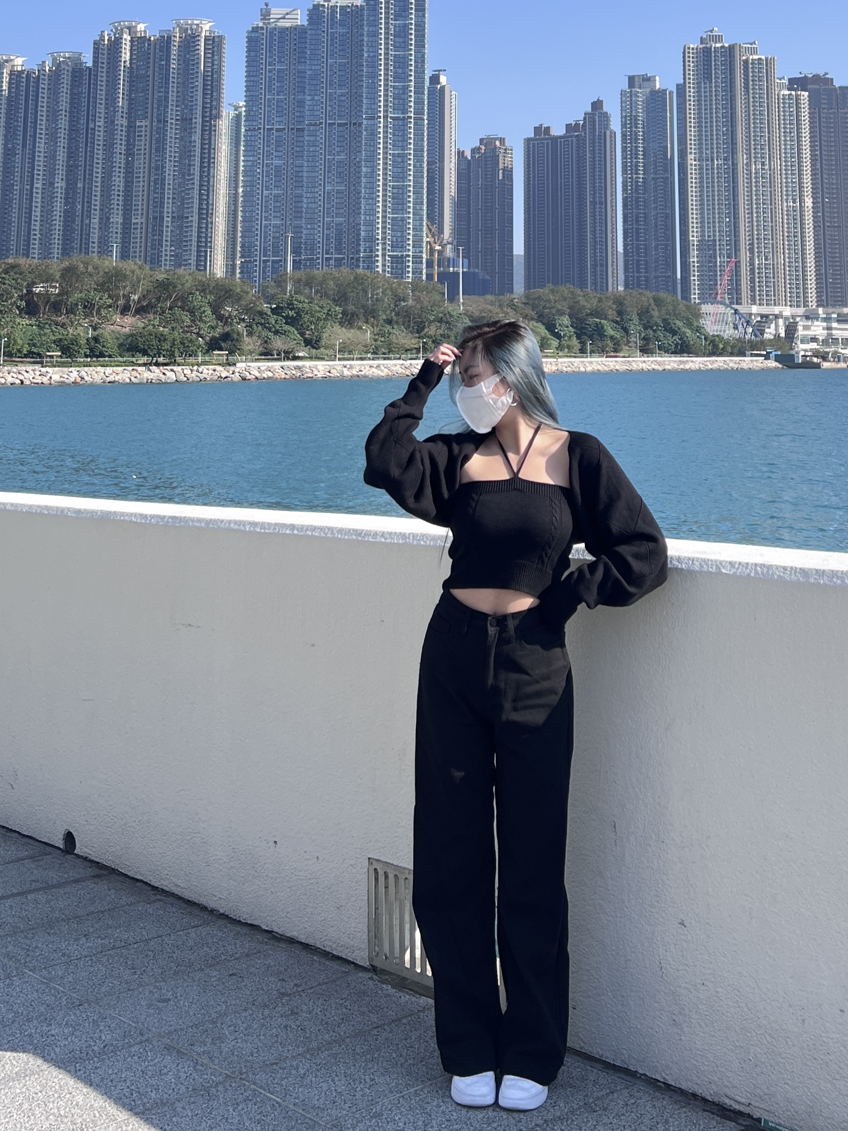 +10cm High Rise Wide Leg Jeans  // 兩色入