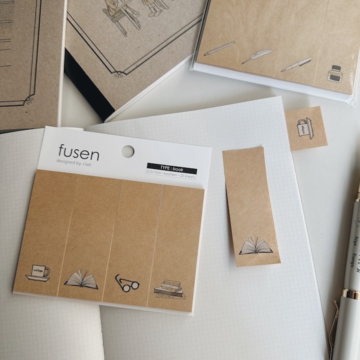 閱讀款 80枚 牛皮memo 標籤便利貼｜+Lab 山櫻紙品