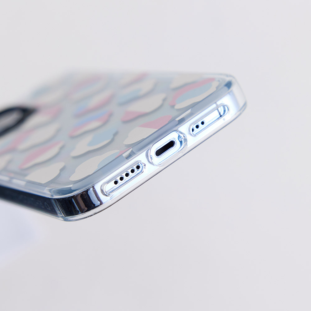 【現貨】印花樂X犀牛盾Clear透明手機殼-玻璃海棠2號/柔和粉藍