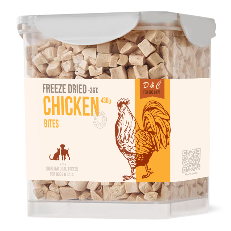 D&C | 凍乾雞肉粒粒 滋味桶 430g Freeze Dried Chicken Bites (DC-4071)