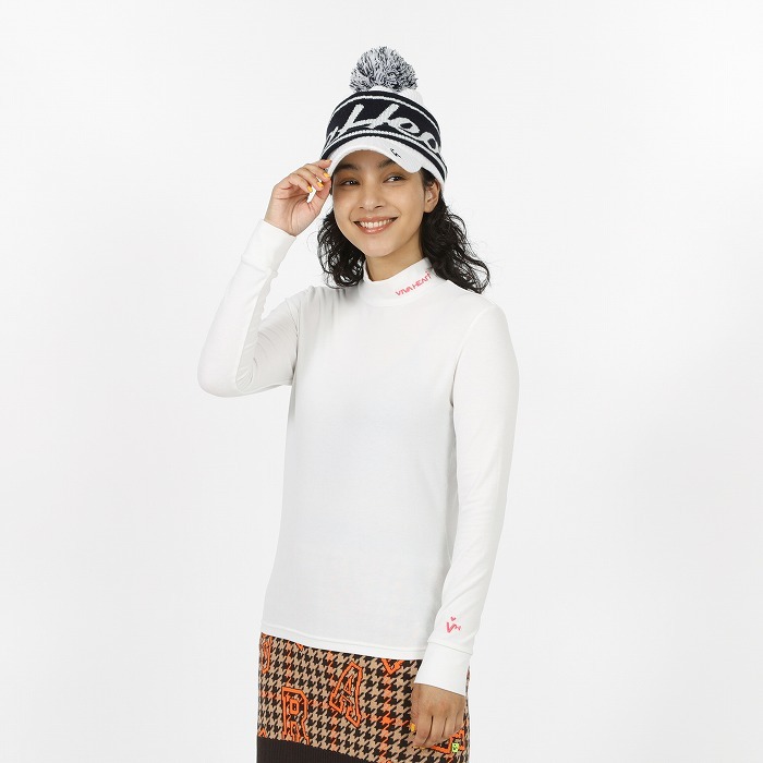 女士 保暖小高領長袖內搭衣