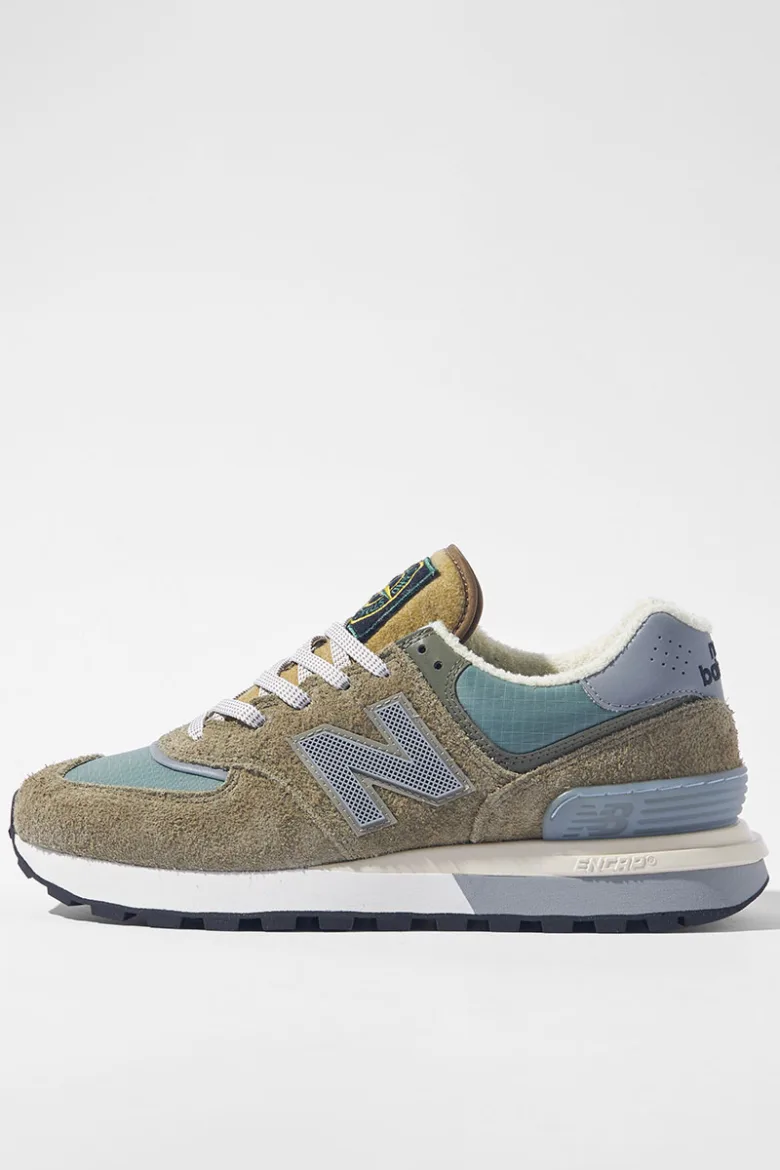 New Balance X Stone Island 聯名款橄欖綠絨面男女鞋U574LGST [海外