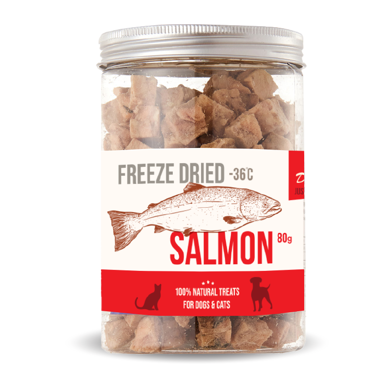 D&C | 凍乾三文魚粒粒 80g  Freeze Dried Salmon Bites (DC-4057)