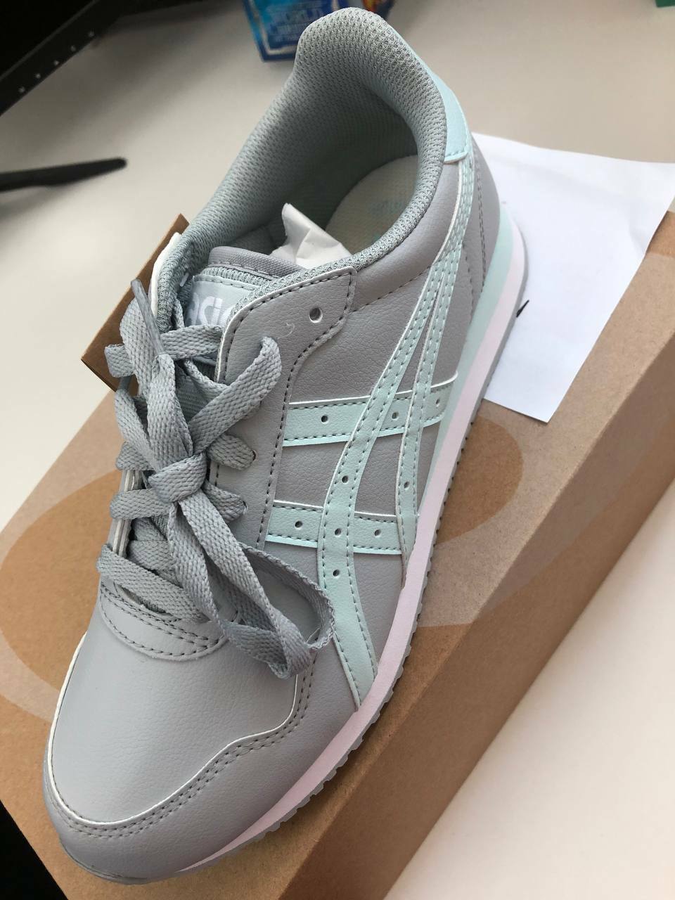 [S] TIGER RUNNER SHOES,PIEDMONT GREY/AQUA ANGEL, 1202A311-021 (SZZ155)