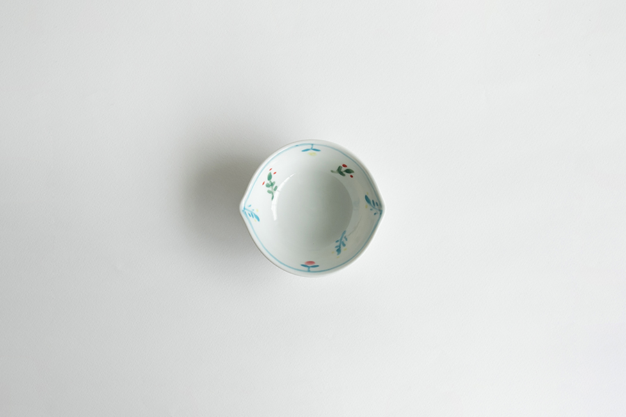 米滿麻子-木之芽 葉形豆缽