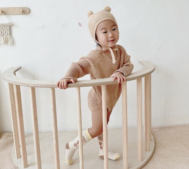 Dot to Dot 可愛松鼠針織長袖爬服