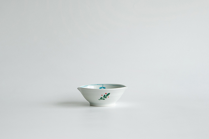 米滿麻子-木之芽 葉形豆缽