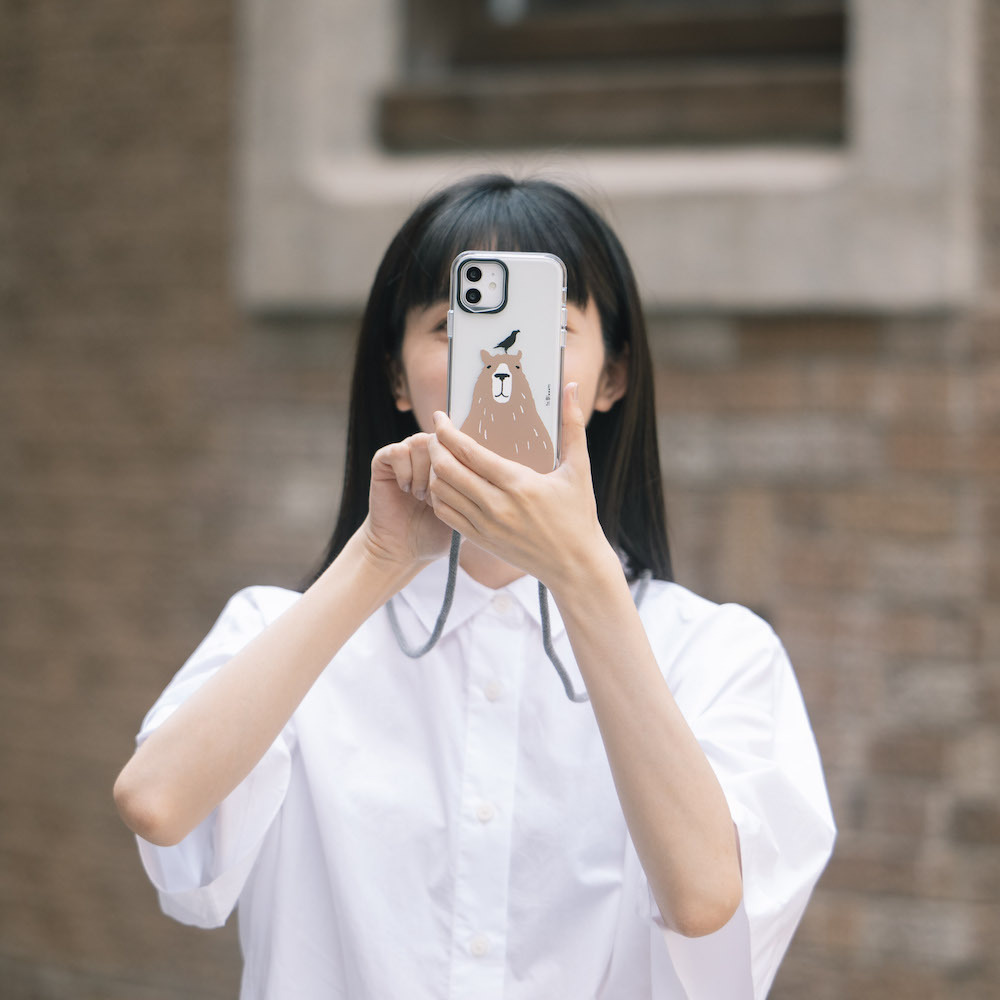 【現貨】印花樂X犀牛盾Clear透明手機殼-印花動物園/水豚與八哥
