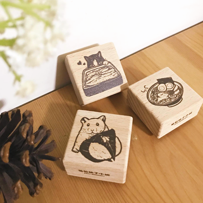 Miss Branches Wooden Stamp－Japanese Gourmet Series (Hong Kong Stationery Brand)