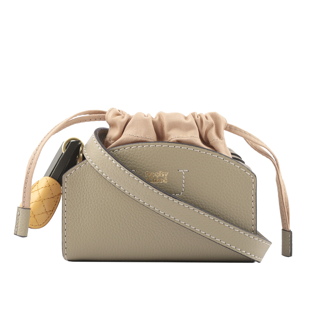 【See by Chloé】Cecilya 束口迷你斜背包(陶瓷綠)