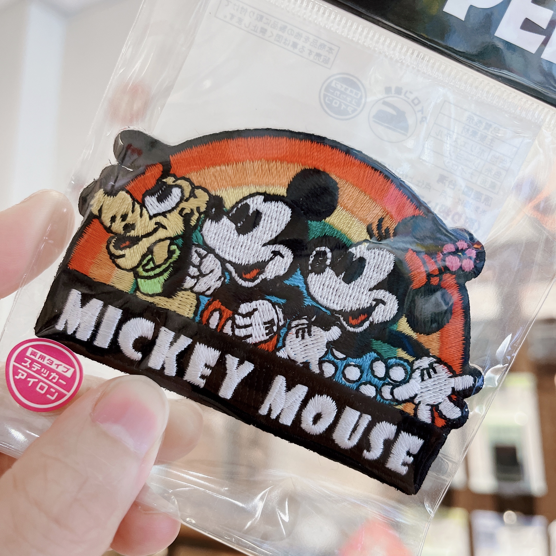 日本 迪士尼 米老鼠 刺繡燙貼｜Disney WAPPEN