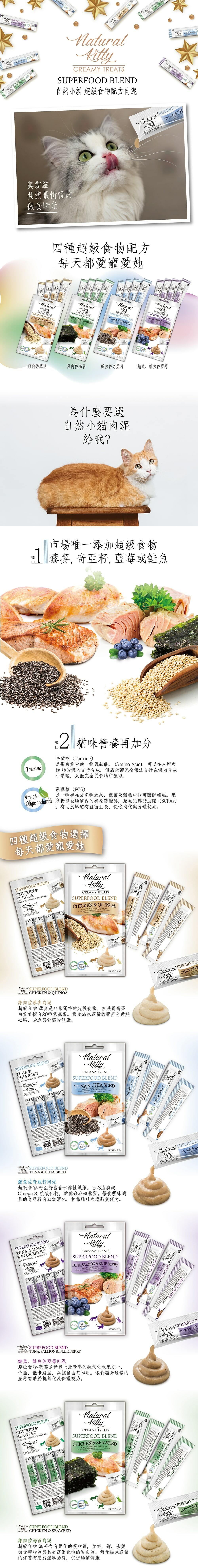 Natural Kitty 超級食物營養肉泥 12g x4