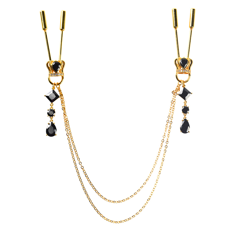 義大利 UPKO 皇冠吊墜鏈條乳夾