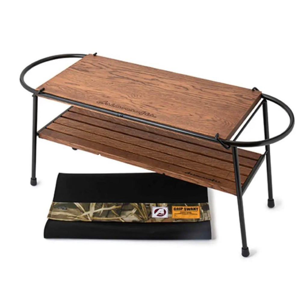 GRIP SWANY×asimocrafts GSAC-03雙層邊桌 黑色