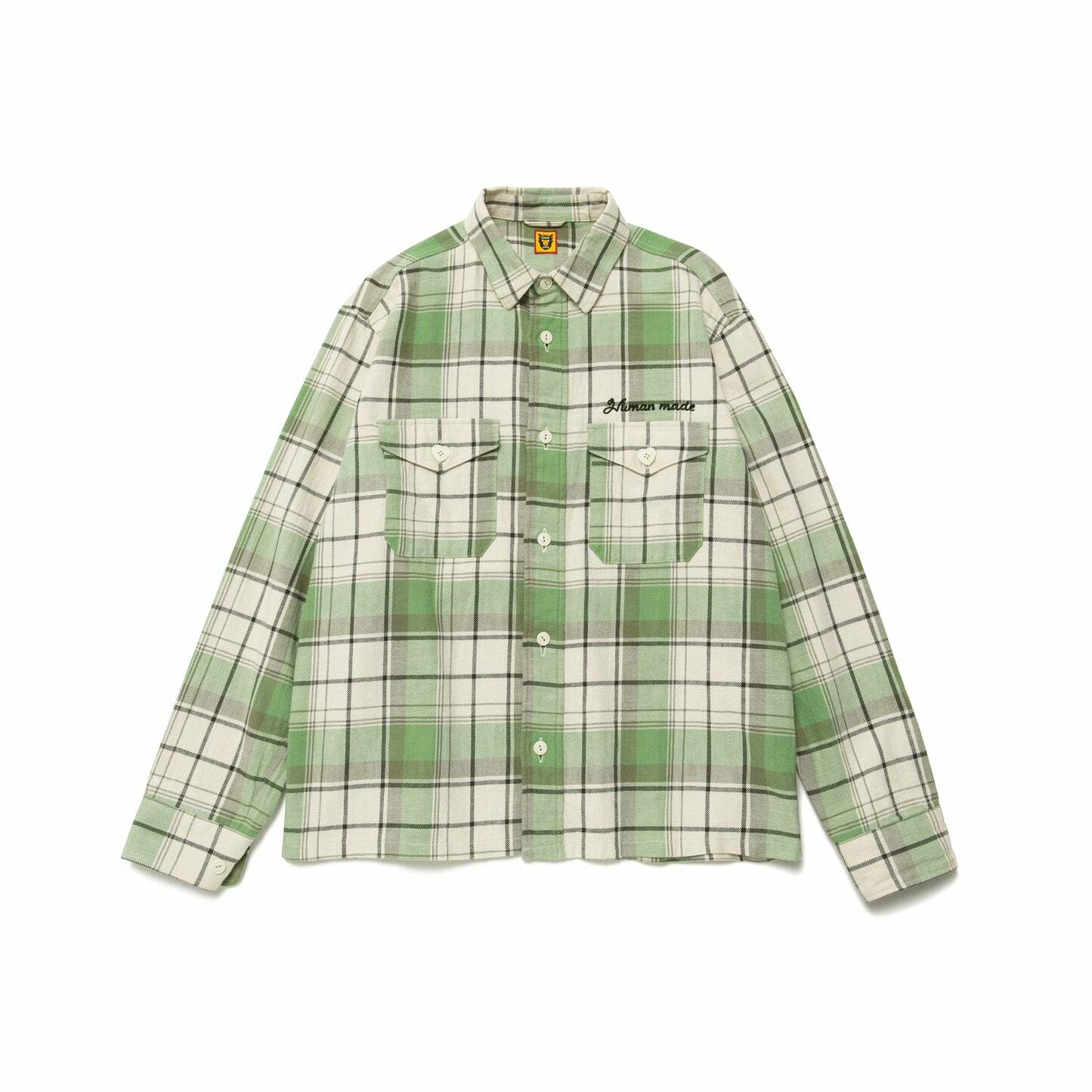 2023SS HUMAN MAND CHECKED OVERSHIRT LV愛心 格紋 襯衫 現貨