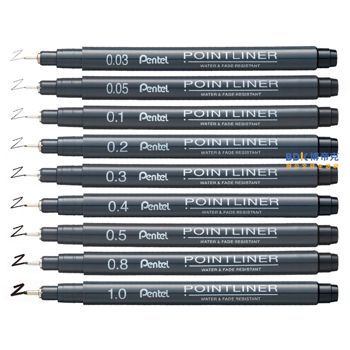 Pentel 飛龍文具 POINTLINER 代針筆 S20P 系列