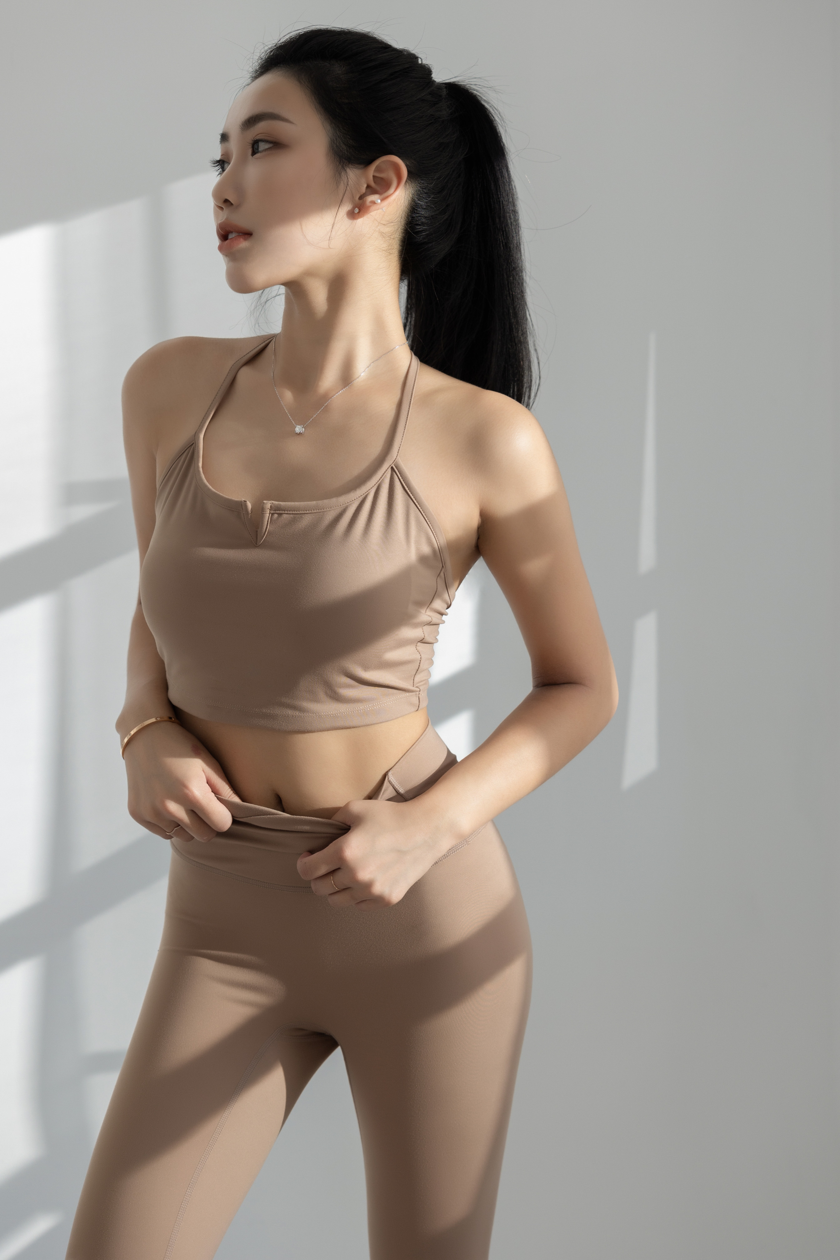 迷人爆表美背bra背心＆腰瘦交叉美臀leggings - 套組