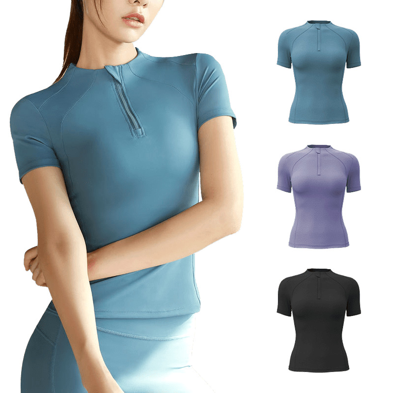 彈力收腰運動上衣