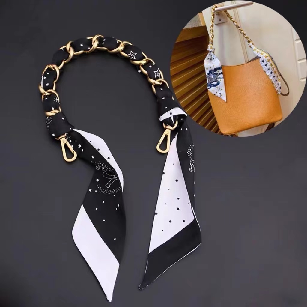 包包鏈條單買絲巾肩帶鏈子改造鏈短手提包鏈包帶配件