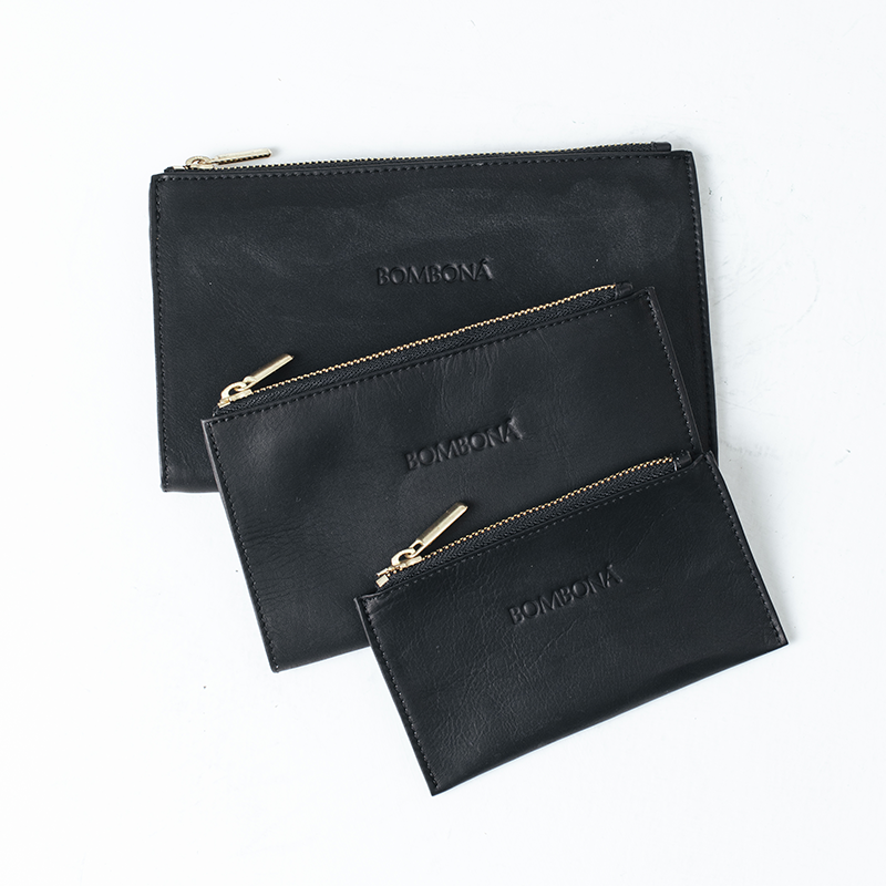 Carriel 皮革包｜手拿包三件組－黑色 ｜哥倫比亞