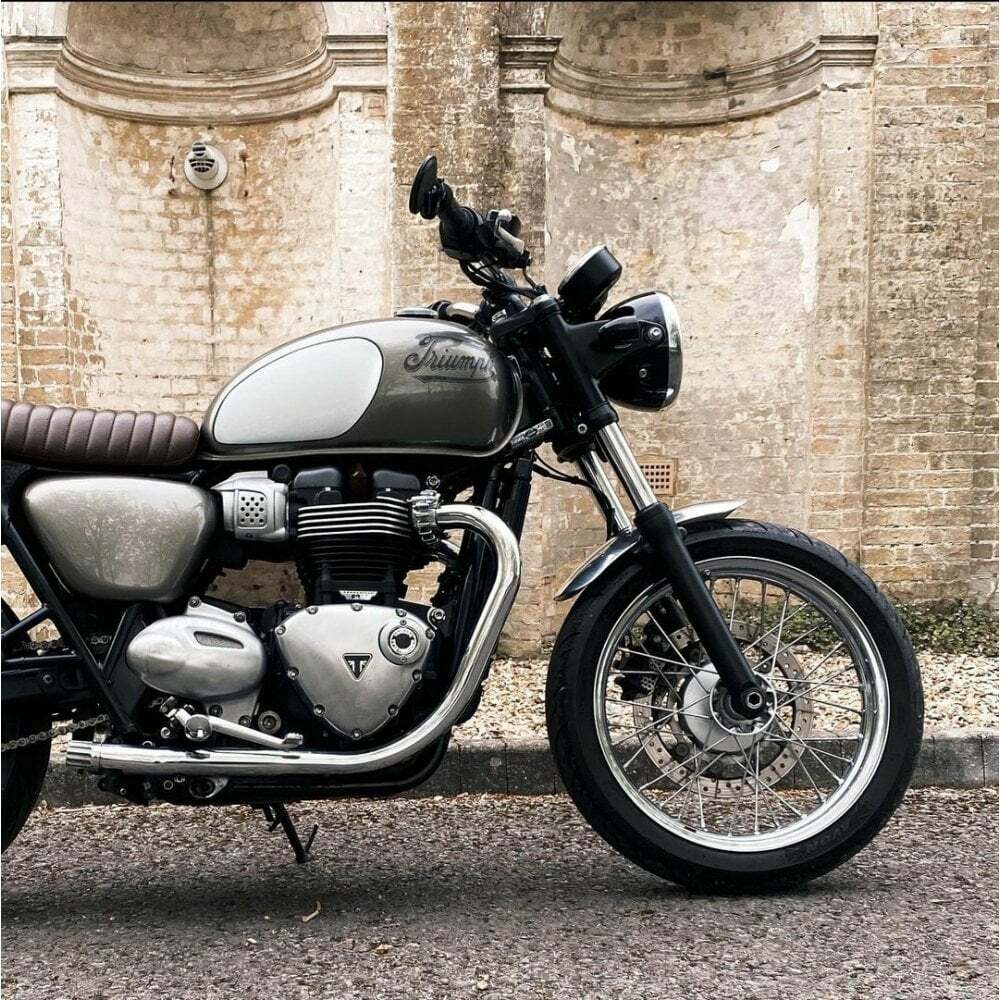 Motone 水冷凱旋專用 排氣管尾段 木星 拋光銀