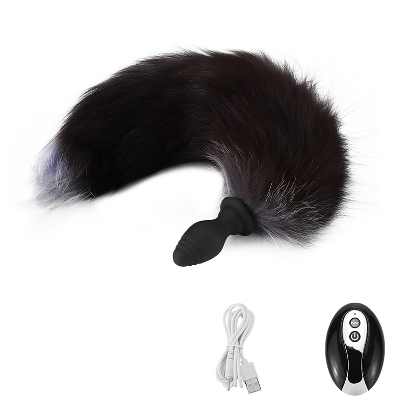 Metal Temptation 狐狸尾巴震動後庭塞 (四色)