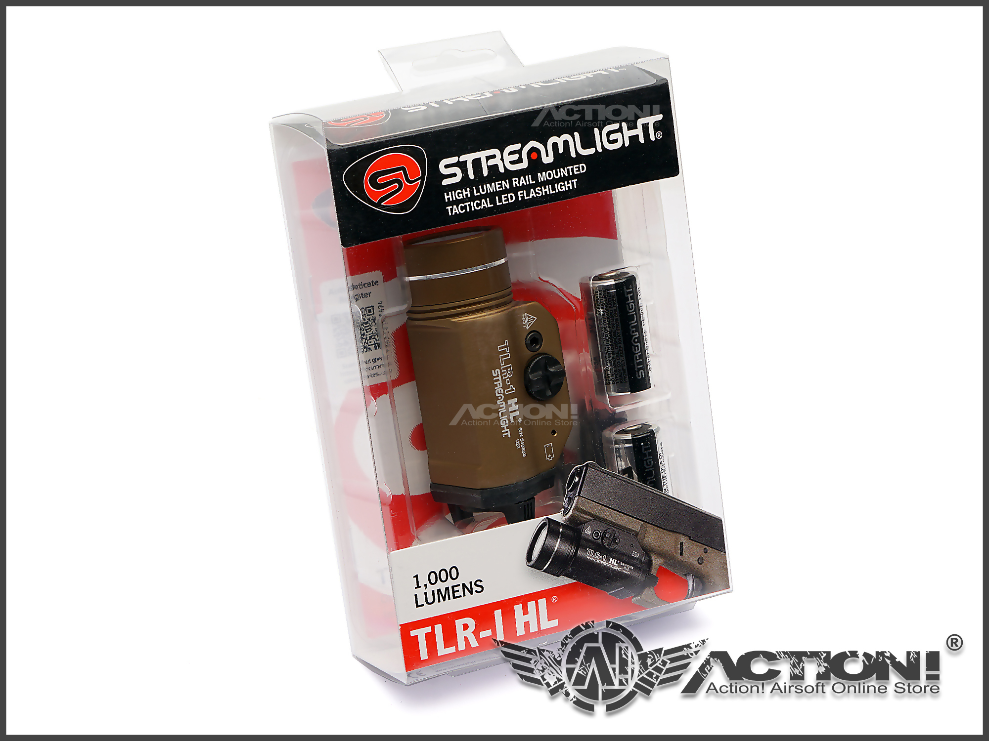 STREAMLIGHT TLR-1 HL GUN LIGHT (FDE) 1000 Lumen LED