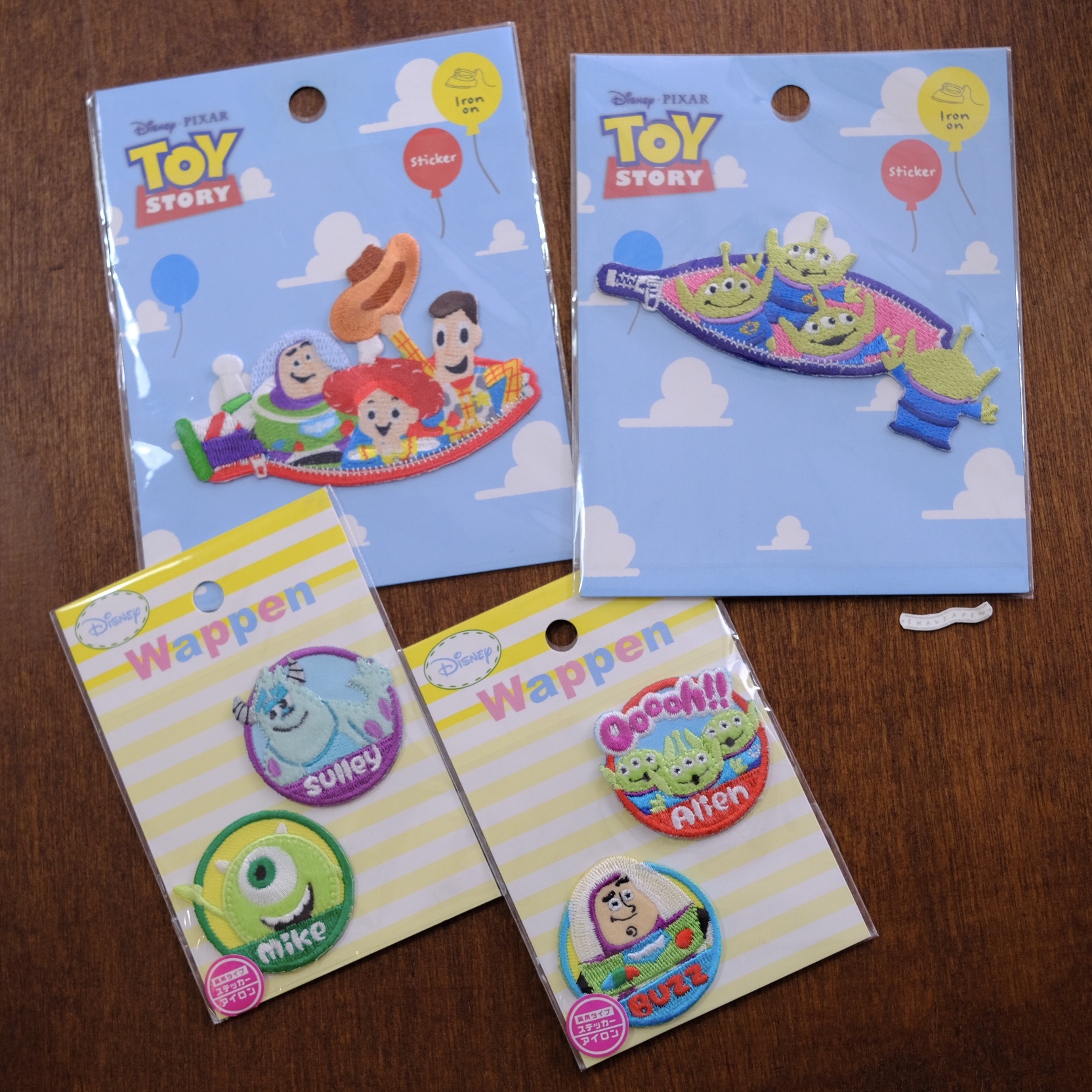 玩具總動員 怪獸電力公司 刺繡 燙貼｜ Pixar TOY Story WAPPEN