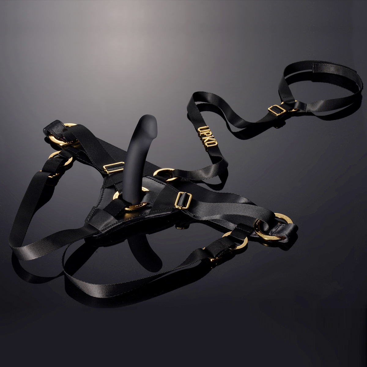 義大利 UPKO 女用穿戴褲+震動陽具套組