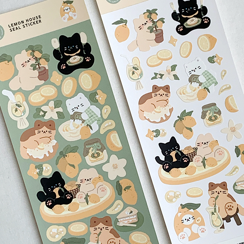 Maymar Sticker－Lemon House (Korean Stationery Brand)